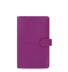 Diář Filofax Saffiano Compact malinový