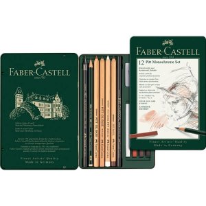 Faber Castell Pitt Monochrome sada 12 ks