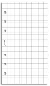 Filofax čtverečkovaný papír, bílý, 20 listů - Osobní