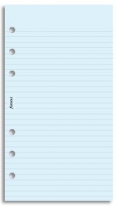 Filofax linkovaný papír modrý 30 listů - Osobní