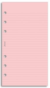 Filofax linkovaný papír růžový 30 listů - Osobní
