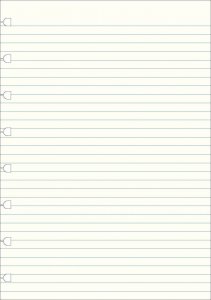 Filofax náhradní listy do zápisníků A4 - linkované