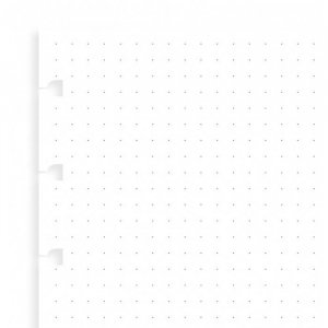 Filofax náhradní listy do zápisníků A5 - tečkované