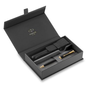 Parker Sonnet Black GT, dárková sada s pouzdrem