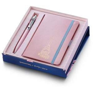 Sheaffer Sentinel Pink Emily in Paris CT, dárková sada se zápisníkem